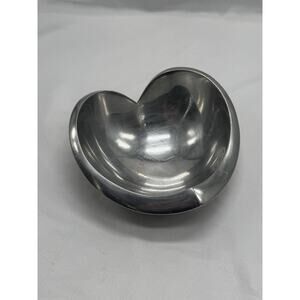 Nambe Alloy Metal Heart Shaped Bowl Dish 2005 542 Sean O'Hara Valentines Love